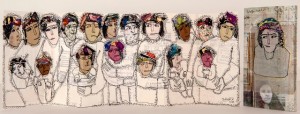 Batool Showghi Immigrants Artist's book 2019 17 x 48 cm with a unique sleeve